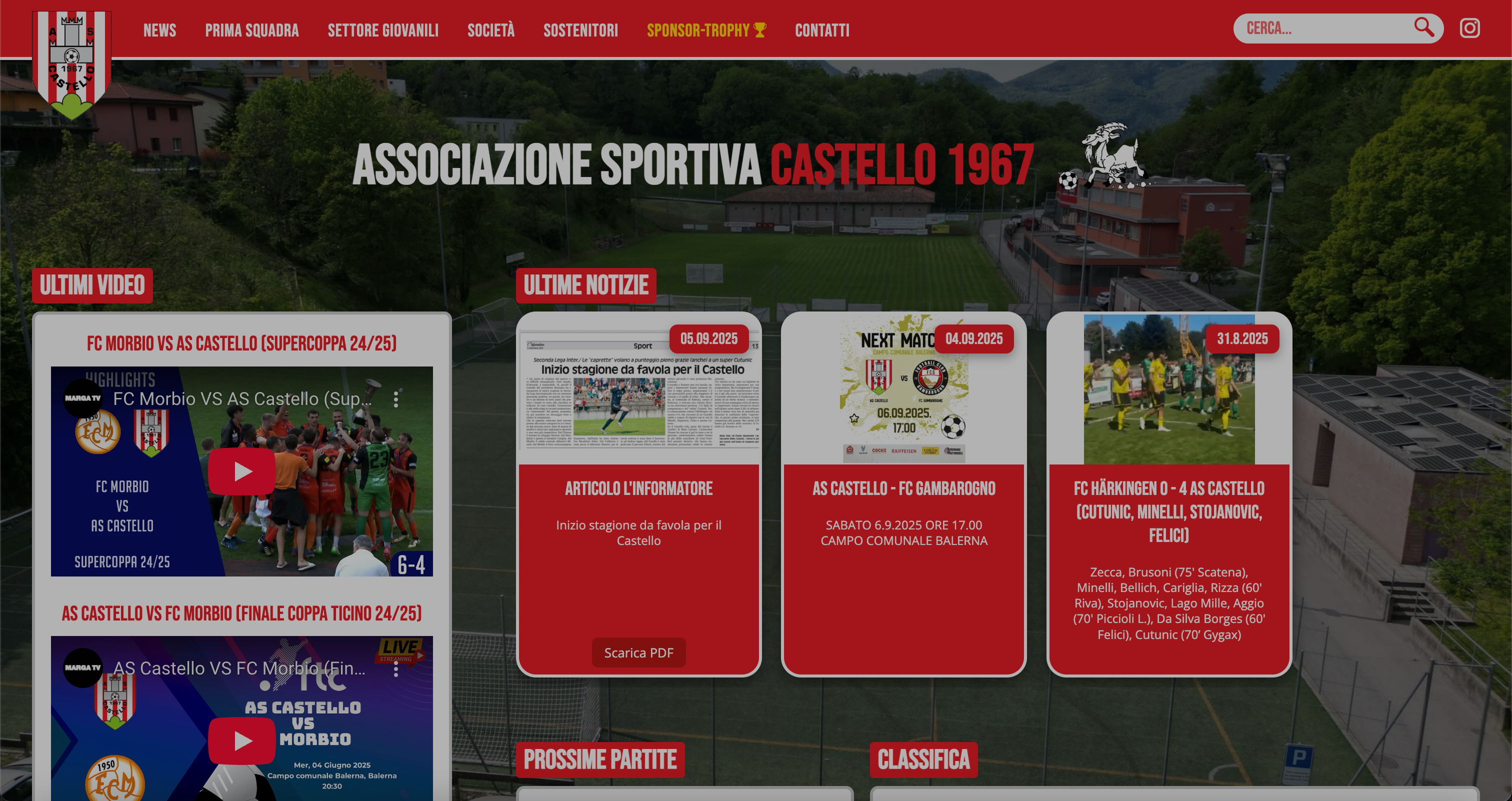 AS Castello – Website Redesign